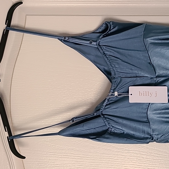 Billy J Elsa Midi Dress - Steel Blue, size 16 - Picture 3 of 7